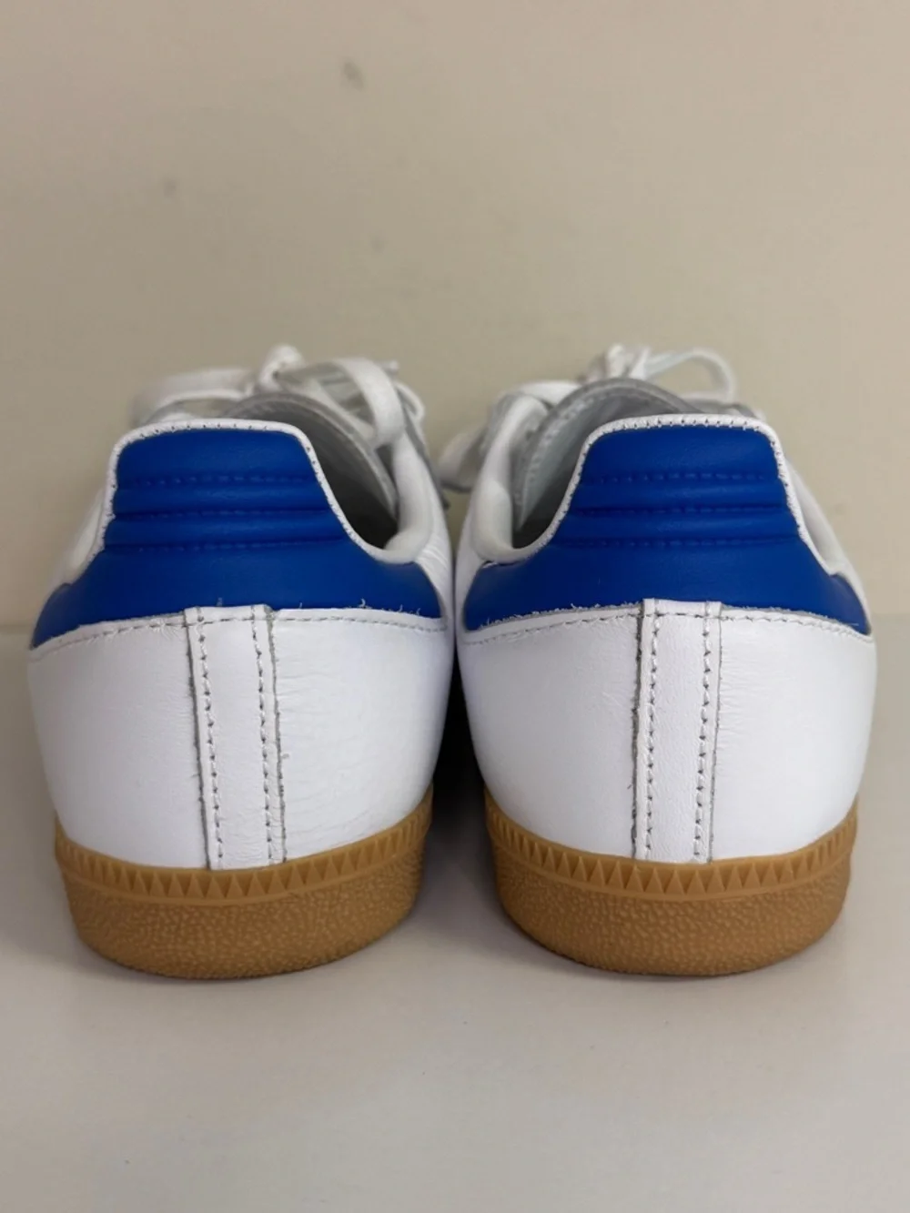 Adidas: Kids' Grade School Samba OG Shoes, Blue / White / Gum Sole, Size Y4.5